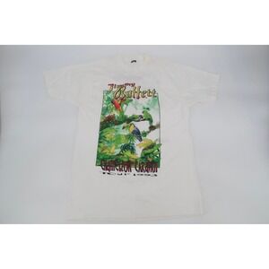 Vintage Jimmy Buffett Chameleon Caravan Tour 1993 T-Shirt Mens XL White Graphic